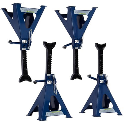 6 Ton (13,000 lbs) Heavy Duty Steel Jack Stands, Double Locking Adjustable Car Jack Stands with Wide Pyramid Base & Large Saddle, 16.7"- 23.8" Lifting Height for SUVs, Trucks & Cars, 2 Pair - size: 2 Pairs