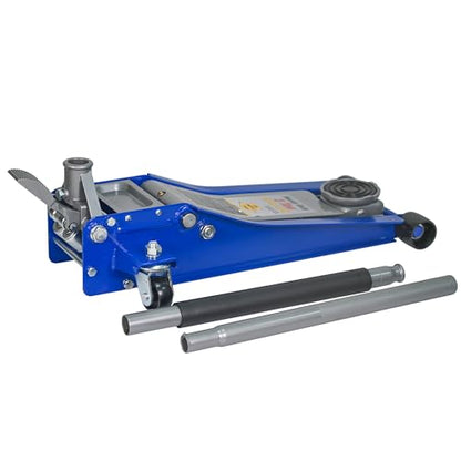 Floor Jack 3Ton/6600lbs.Dual Piston Fast Lifting Pump.Ultra Low Profile Floor Jack with Foot Pedal,Lifting Range 2.95"-19.88".Heavy Duty Hydraulic Racing Car Jack for MVPs,SUVs and Trucks.Trolley Jack - size: 3ton（2.95"-19.88"）with Foot Pedal