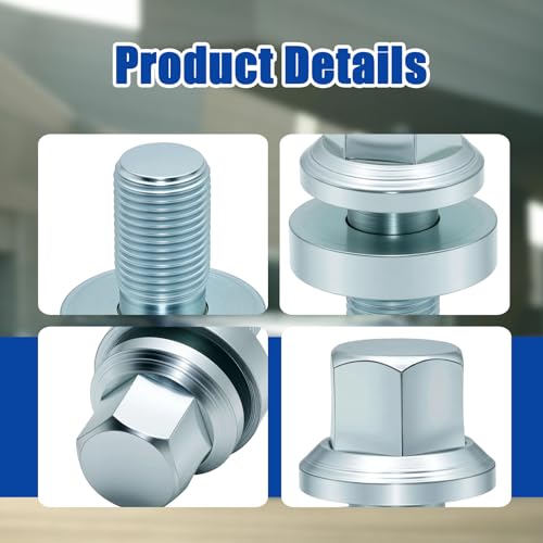 90017-PR3-003 Crank Pulley Bolt Fit for Honda Civic Si Del Sol CR-V Acura | Fits 1999-2000 Civic Si, 1997-2001 CR-V, 1994-1997 Del Sol, 1991-2001 Integra, B-Series DOHC VTEC. High-strength steel