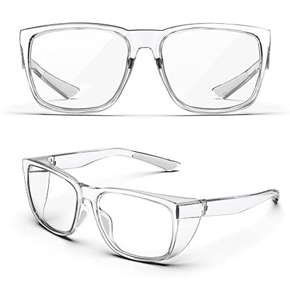 Safety Glasses Anti-Fog Goggles Protective Eyewear Anti Blue Light Protection Glasses For Women And Men - color: Clear