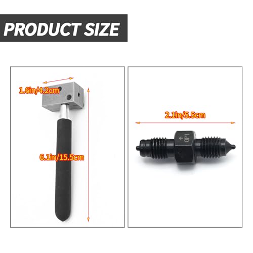 Hoypeyfiy Double Flaring Tool Kit with Removable Handle for 3/16 inches Brake Pipe 45 Degree Flare for Vehicle Brake Lines Repairing Double Flarer