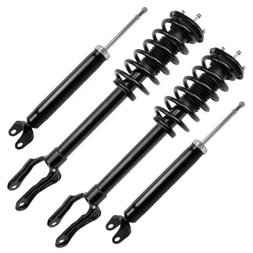 Detroit Axle - 3.6L Front Struts Rear Shocks for 11-15 Grand Cherokee Dodge Durango, 2011 2012 2013 2014 2015 Struts with Coil Spring Shock Absorbers Assembly Replacement Suspension Kit - size: 4AQ50683/ strut shock kit