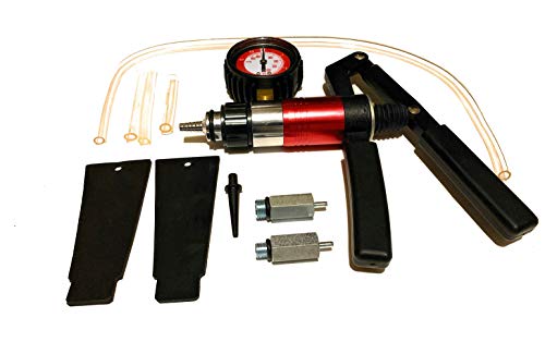 Pressure & Vacuum Leak Down Tester for 2-Stroke Engines | Diagnose chainsaw, trimmer, blower & water pump leaks. Gauge included. Pro mechanic tool.