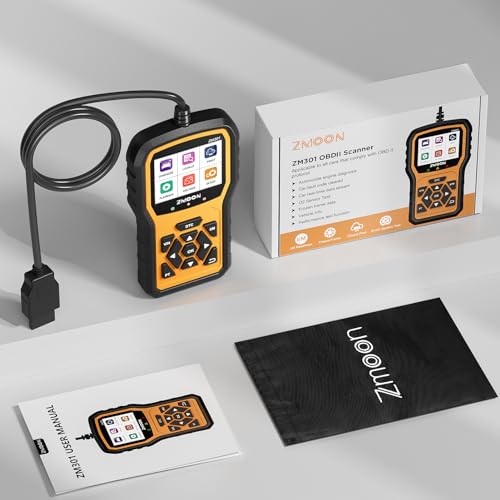 ZMOON ZM301 OBD2 Scanner Diagnostic Tool, Car Code Reader Scan Tools | Enhanced Check Engine Light Clear, Universal OBDII EOBD System Auto Reader for All Vehicles After 1996