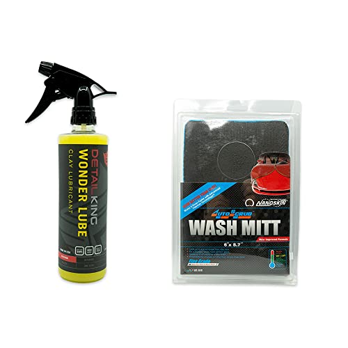 Detail King Wonder Lube Pint with NanoSkin Wash Mitt (Fine Grade) - style: Fine Grade