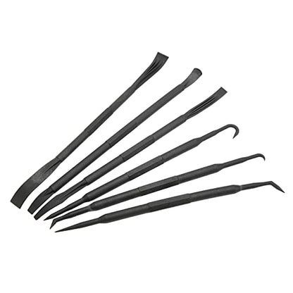 Pick And Hook Set,6PCS/Set Prying Hook Set Double Ended ABS Plastic Black for Removing O Ring Sealing Accessories Pry Kit Prying Hook Set Dual End Dis pry tool kit non marring pry