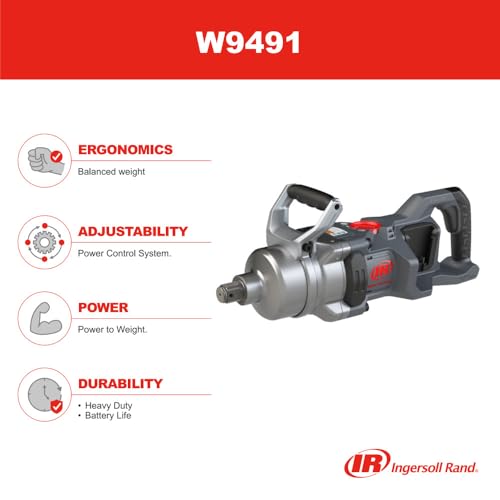 Ingersoll Rand W9491 Cordless 1" High-Torque Impact Wrench - size: Standard Anvil, style: Tool Only