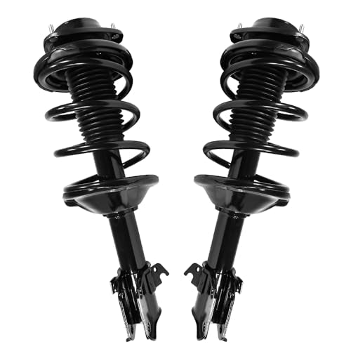 Detroit Axle - 2pc Front Struts for 2000 2001 2002 Subaru Legacy Quick Complete Struts with Coil Spring Assembly Replacement Suspension Shock - size: 11851_11852/Pair