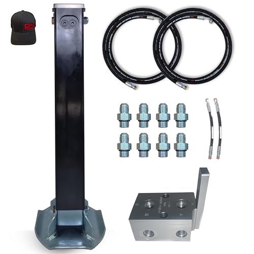 Hydraulic Trailer Jack (12,000 lb) - Power Jack 12K Double Acting, Lift Trailer Jack Stand Kit (12k Jack Weld On) PFJ-1-ADS-K - style: 12k Jack "Weld On"