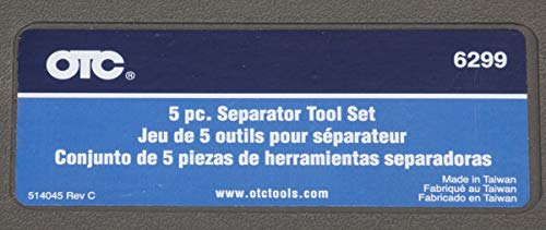 OTC 6299 Separator Set - 5 Piece; Includes Five Popular "Pickle Forks" and Storage Case - Use to Remove Shock Linkage, Tie Rods, Ball Joints, and More on Many Cars, Light Trucks/SUVs, and Vans | Use to Remove Shock Linkage, Tie Rods, Ball Joints, and More