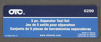 OTC 6299 Separator Set - 5 Piece; Includes Five Popular "Pickle Forks" and Storage Case - Use to Remove Shock Linkage, Tie Rods, Ball Joints, and More on Many Cars, Light Trucks/SUVs, and Vans | Use to Remove Shock Linkage, Tie Rods, Ball Joints, and More