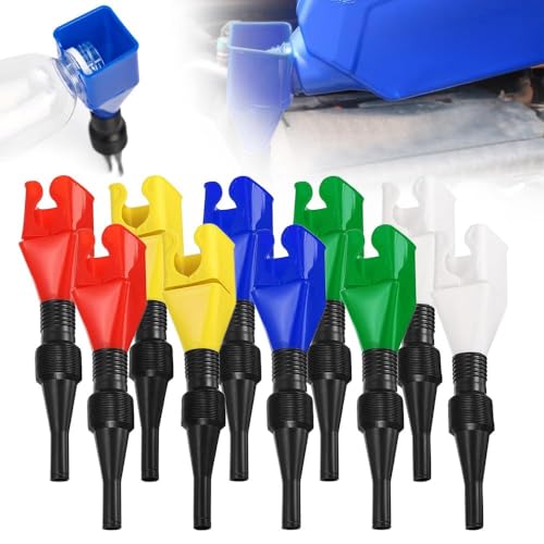 Flexible Draining Tool, Wide Mouth Flexible for Motorcycle and Engine Oil, Easy to Carry Wide Mouth Universal Household Folding Buckle Funnel, Retractable Auto Fuel Snap Funnel, (15pcs) - color: 15pcs