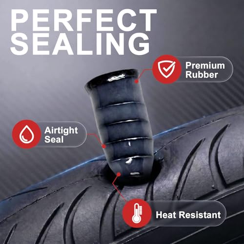 73 Pcs Tire Plug Kit, Screw in Tire Repair Rubber Nail Kit with Pliers, Screwdriver, Crayon, Quick Self-Service Emergency Repair Patch Tool for Automotive Car, Truck, Motorcycle Tubeless Tire Puncture