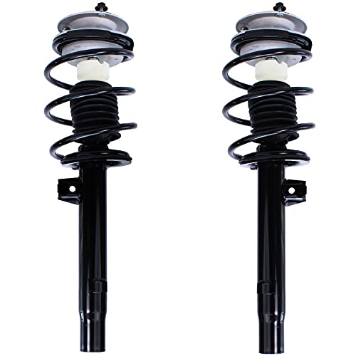 Detroit Axle - Front Struts for BMW 320i 323Ci 323i 325Ci 325i 328Ci 328i 330Ci 330i, 2 Struts w/Coil Spring Assembly Ready Struts Shocks Replacement Suspension [Models without Sport Suspension] - size: 171581_171582/PAIR