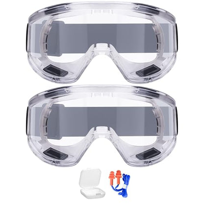 AirGearPro Vision-1000 Anti-Fog Safety Goggles | Anti-Scratch Clear Safety Glasses, Protective eyewear Ideal for DIY works