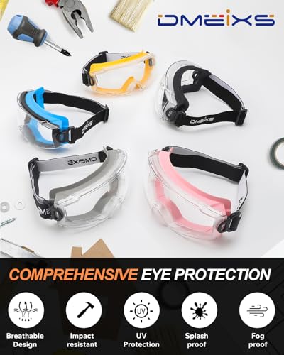 Anti Fog Safety Goggles Over Glasses - ANSI Z87.1 Certified Eye Protection for Chemistry Lab Work - 2 Pack - color: 2pcs - Light Grey