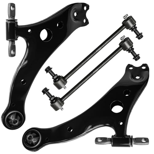 Detroit Axle - Front End Kit for Toyota Avalon Camry Highlander Solara Lexus ES300 ES330 RX330 RX35 RX400h, 2 Lower Control Arms Assembly 2 Sway Bar Links Replacement - size: 4CS34608/4PC