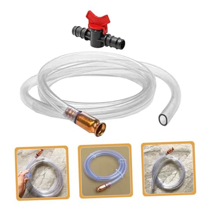 1Set Water Siphon Hose Kit Liquid Transfer Pump with Pipe Clamps Switch for Efficient Oil Water Extraction Automotive Maintenance