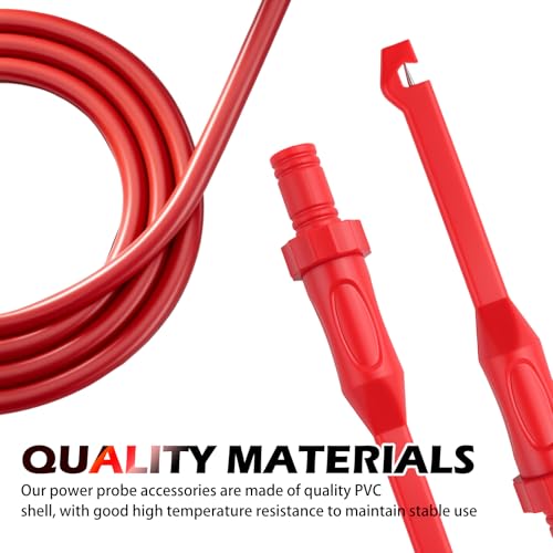 2PCS Multimeter Test Lead Back Probe Kit Automotive,Wire Piercing Probe Clip with 4mm Banana Plug Tests Cable,Professional Accessories for Electrical Test