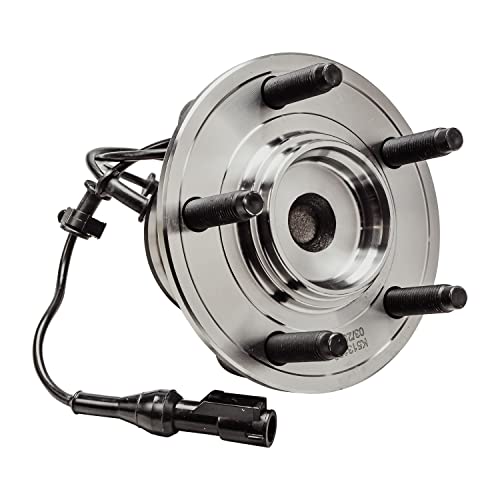 Detroit Axle - 2WD Front Wheel Bearing Hubs for Jaguar S-Type XJ8 XJR [5 Lug], Wheel Bearing Hubs Assembly Set Replacement, Pair Hubs w/Sensor Wire - style: 513169 x2/Pair