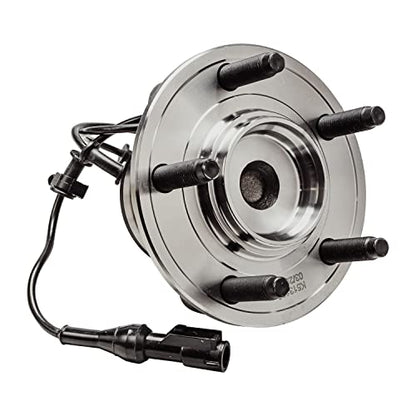 Detroit Axle - 2WD Front Wheel Bearing Hubs for Jaguar S-Type XJ8 XJR [5 Lug], Wheel Bearing Hubs Assembly Set Replacement, Pair Hubs w/Sensor Wire - style: 513169 x2/Pair