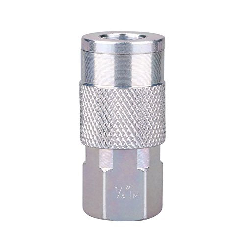 Air Compressor Accessories Fittings, 1/4''NPT Quick Connect Air Coupler and Plug Kit, I/M Type, 14 Pieces Air Tools Fittings Set