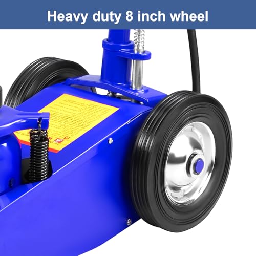 Air Hydraulic Floor Jack Blue, 22 Ton Capacity - color: Blue