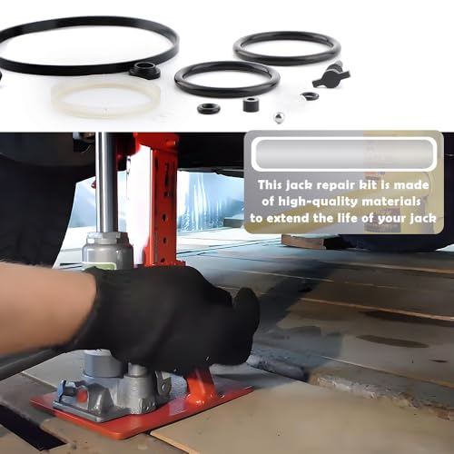 20 Ton Vertical Bottle Jack Repair Kit, Hydraulic Jack Full Oil Seal & O-Ring Replacement Tool Set