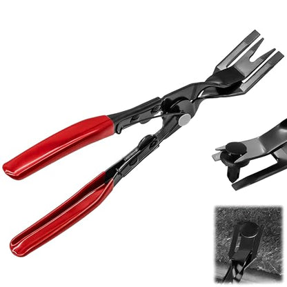 Car Trim Removal Tool,Panel Clip Removal Pliers,Universal Auto Door Car Upholstery Clip Removal Plier,Car Interior Clip Fastener Panel Pliers Prevents Damage to Trim Vehicle Dash Radio Audio Installer