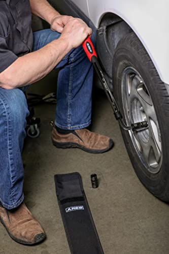 ARES 57001 – Heavy Duty Extendable Lug Wrench Set – High-Torque Lug Wrench Extends from 17.5 to 23.5 Inches (447mm to 600mm) – Includes 2 Double-Sided 6-Point Sockets for Broad Vehicle Coverage - size: Heavy Duty Extra Long Extendable Lug Wrench Set