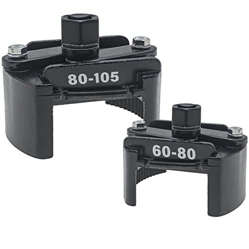 2Pcs Adjustable Oil Filter Wrench Removal Tool | Universal Oil Filter Cap socket Wrench, 60-80mm & 80-105mm Oil Filter Wrench