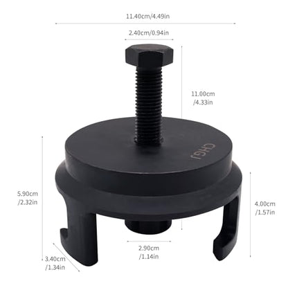 25264 Heavy Duty LS Harmonic Balancer Puller, CNC Billet Crank Tool ﻿ | CNC-machined AISI 1045 solid steel, not cast; fits GM LS, Chrysler, Jeep, Dodge; not for GM LT, Ford Coyote or truck pulleys