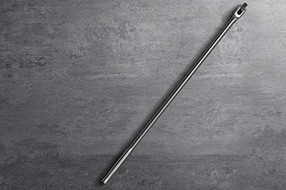 Olsa Tools Breaker Bar - 1/2-Inch Drive - 25" Length with 180° Flex Head - Spring-Loaded Ball - Heavy-Duty Cr-V Steel - Ideal for Automotive, Nuts, and Bolts - Part: 1276