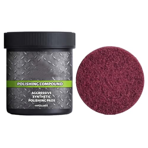 Ultracut Polishing Compound,Surface Restoration Polish with Pad,Multi-Surface Scratch Remover,for Leather Wood Marble Countertop Refrigerators & Cookware (1PCS) - color: 1PCS
