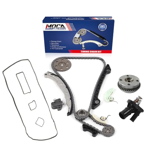 MOCA Timing Chain Kit & Variable Valve Timing Sprocket & Thermostat & Valve Cover Gasket Fit 11-12 for Lincoln Mkz & 09-11 for Mercury Mariner & 10-12 for Ford Fusion & 09-12 Escape 2.5L