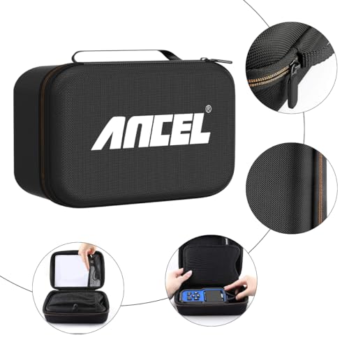 ANCEL Waterproof Storage Case Bag for HD100 Heavy Duty Truck Scanner and Other Testers - Durable Zipper Carry Box (8.66’’ x 6.22’’ x 3.15’’) - style: Case for Hd100