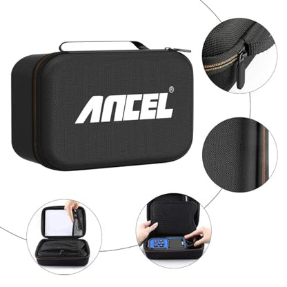 ANCEL Waterproof Storage Case Bag for HD100 Heavy Duty Truck Scanner and Other Testers - Durable Zipper Carry Box (8.66’’ x 6.22’’ x 3.15’’) - style: Case for Hd100