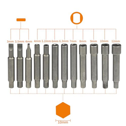 43PCS Steering Hub Suspension Shock Absorber Strut Nut Removal Tool Socket Set - size: 43pcs