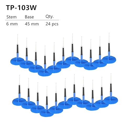 TP-103W Combination Repair Unit, Tire Repair Patch Plug 1/4" x 1 3/4" Wrapped stem 24 pcs - size: 0.24 x 1.77 Inch