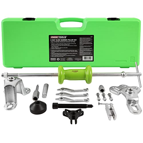 OEMTOOLS 37191 9 Way Slide Hammer Puller, Axle Puller Slide Hammer, Slide Hammer Hub Puller, Use with 5/8 Inch x 18 Thread Slide Hammer Attachments