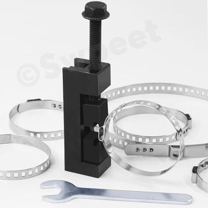 Swpeet 23Pcs Carbon Steel CV Axle Boot Clamp Tool with CV Boot Clamps, Wrench and Glove Assortment Kit, Boots Clamps Pliers Drive Shaft Axle Removal and Installation Tool for Most Cars - style: CV Boot Clamps and Drive Shaft Clamping Tool
