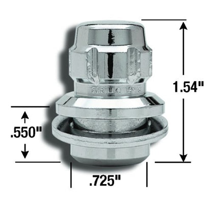 Gorilla Automotive 73631T Toyota O.E. Wheel Locks With Washer (12mm x 1.50 Thread Size) - size: 12 Millimeter x 1.50