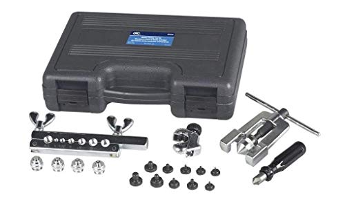 OTC 6502 Master Brake Flaring Tool Kit - Makes Standard and Metric Single, Double, and Bubble Type Flares