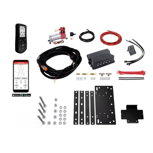 TrendsAuto Firestone Airide Red Label Rear Air Spring Kit with Air Command Dual Wireless App Only Standard Compressor fits 2013 2026 Ram 3500 4WD | Includes TrendsAuto Decal - size: Dual Path (App Only)