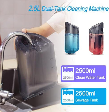 600W Portable Wet/Dry Vacuum Spot Cleaner - Multi-Purpose Carpet Cleaning Machine for Pillows, Curtains, Bed Sheets, Mattresses, Sofas, Cars & Plush Toys (All Fabric Surfaces)