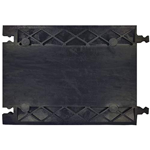 Electriduct Low Profile 5 Channel Cable Protector Rubber Ramp Black Base/Orange Lid - color: RPS-527 (5-Channel Low Profile)