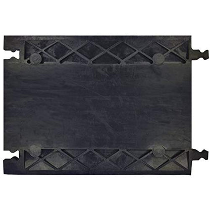 Electriduct Low Profile 5 Channel Cable Protector Rubber Ramp Black Base/Orange Lid - color: RPS-527 (5-Channel Low Profile)