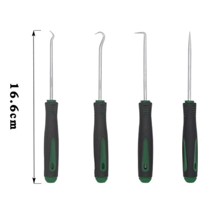 4 Pcs Pick and Hook Set Precision Automotive Mechanic Picks Tools Set for Car Oil Seal Hooks Puller Remover Tools (Green) - color: Green