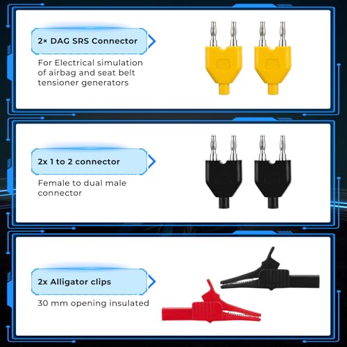 110PCS Automotive Test Lead Kit Multimeter Back Probe Tester | Relay wire connectors, alligator clips, carrying case, automotive diagnostics, electrical testing, multimeter accessories