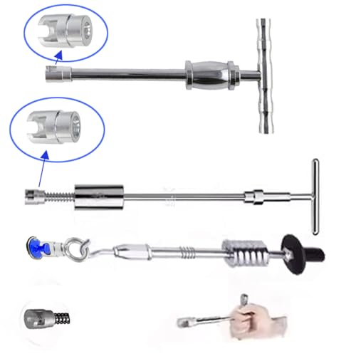 2Pcs Slide Hammer Dent Puller, M12 Dent Repair Puller Head for Cars | Durable Aluminum Alloy, For Minor Car & Motorcycle Dents, No Plastic Bumpers Or Large Dents, Pulling Tab Adapter - size: M12